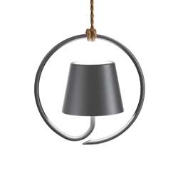 Poldina Akku-Lampe / Pendelleuchte, dunkelgrau