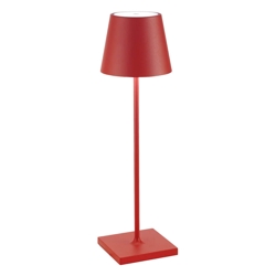 Poldina Akku-/Tischlampe, rot