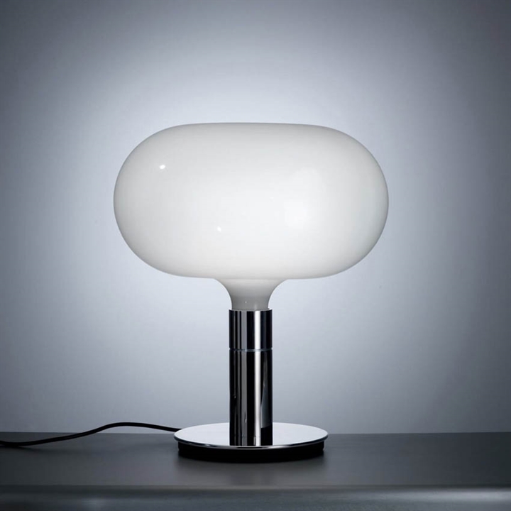 AM1N Tischlampe, Chrom/Weiß