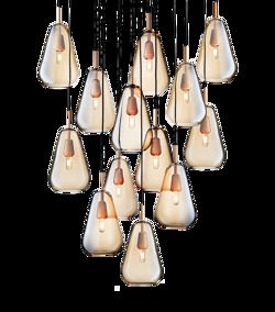 Anoli 13 Pendelleuchte, nordic gold/gold