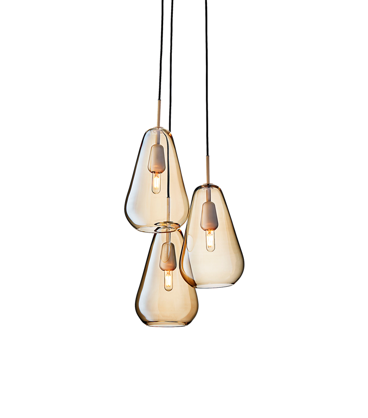 Anoli 3 Pendel, Nordic Gold/Gold