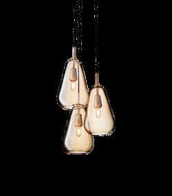 Anoli 3 Pendel, Nordic Gold/Gold