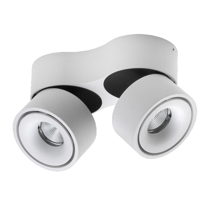 Easy W2100 Build On LED-Spot, weiß m. Kabelöffnung