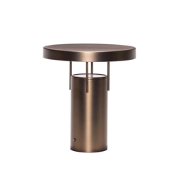 BringMe Portable Tischleuchte / Akkuleuchte, brüniertes Messing