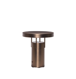 BringMe Portable Mini Tischlampe / Akkulampe, brüniertes Messing