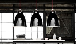 Caravaggio Pendelleuchte schwarz/rot P3