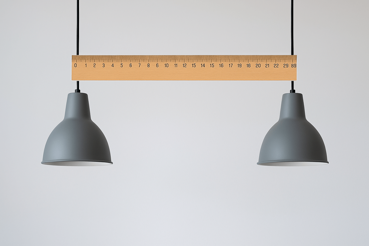 Wie weit sollten Lampen voneinander hängen? Antwort bei Lamper.dk