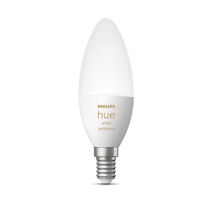 Philips Hue White Ambiance Kerzenlampe 5,2W LED E14 470lm