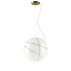 Armilla Pendelleuchte, goldfarben