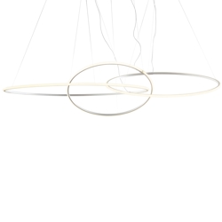 Olympic 3 Pendelleuchte 2700K, weiß