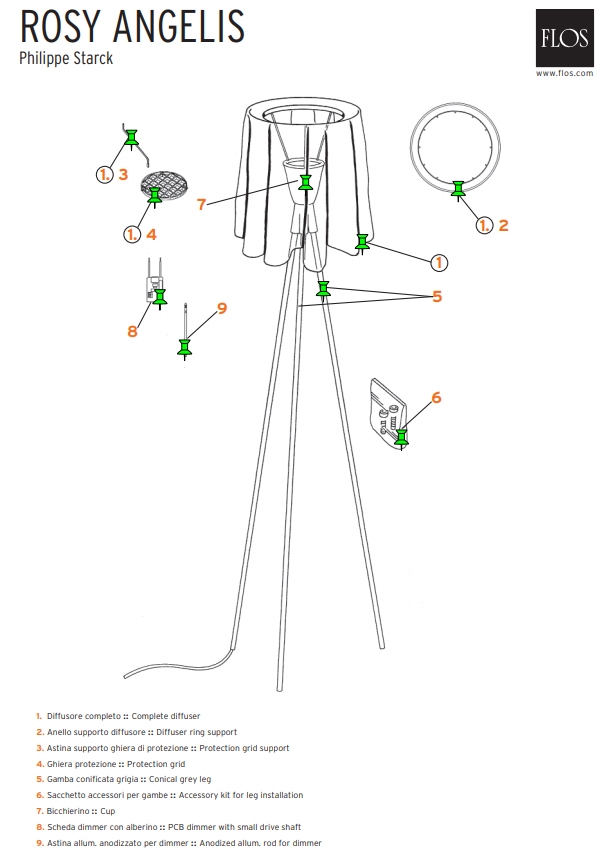 Ersatzteil: Rosy Angelis Innenschirm/Reflektor