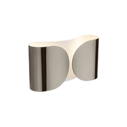 Foglio Wandleuchte, Schwarz Nickel