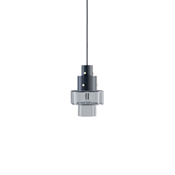 Gask Pendelleuchte, schwarz/transparent