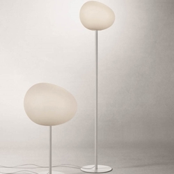 Gregg media Stehleuchte, weiß/weiß