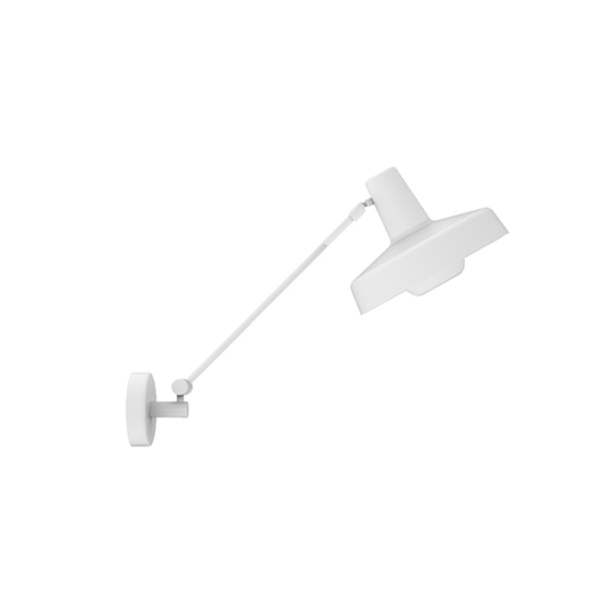 ARIGATO kurze Wandleuchte m/Kabel, weiß