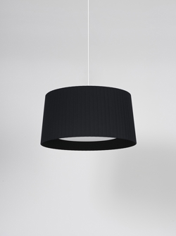 GT5 Pendelleuchte Ø62, schwarz mit weißer Aufhängung