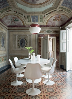 Here Comes The Sun 450 Pendelleuchte, weiß/kupfer