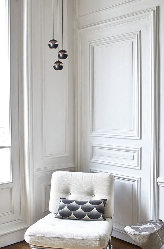 Here Comes The Sun Mini Pendelleuchte, schwarz/kupfer