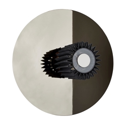 In The Sun 380 Wand-/Deckenleuchte, Silber