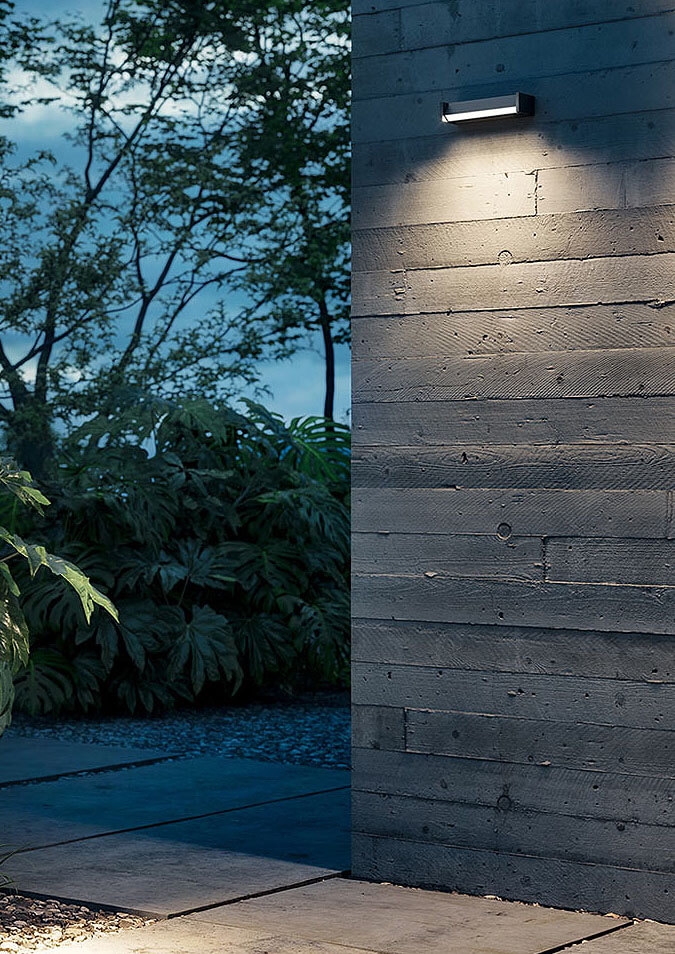 Slat One Außenwandleuchte/Deckenleuchte, anthrazit