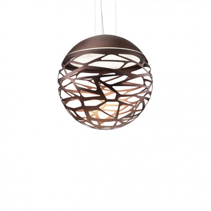 Kelly Medium Sphere SO3 Pendelleuchte, kupferfarbene Bronze