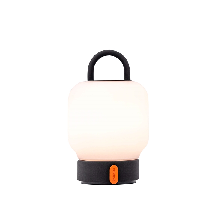 Loome Tischlampe / Batterielampe, anthrazit