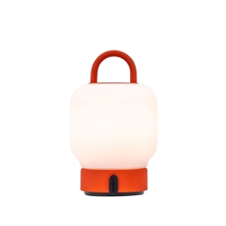 Loome Tischlampe / Batterielampe, orange