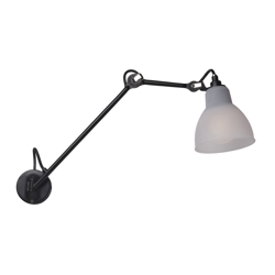 Lampe Gras No 122 Badezimmer Wandleuchte, schwarz/Polycarbonat