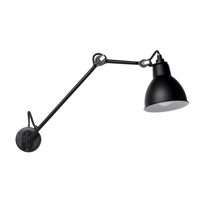 Lampe Gras No 122 Badezimmer Wandleuchte, schwarz