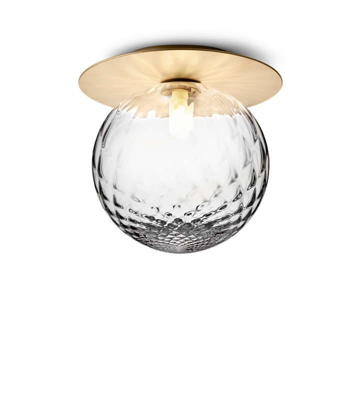 Liila 1 large Wand-/Deckenleuchte IP44, nordic gold/klar