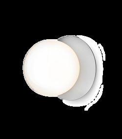 Liila 1 medium Wand-/Deckenleuchte IP44, light silver/opal