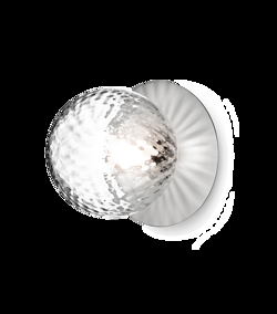 Liila 1 medium Wand-/Deckenleuchte IP44, light silver/klar