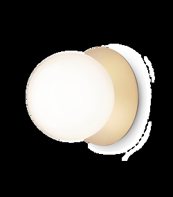 Liila 1 large Wand-/Deckenleuchte IP44, nordic gold/opal