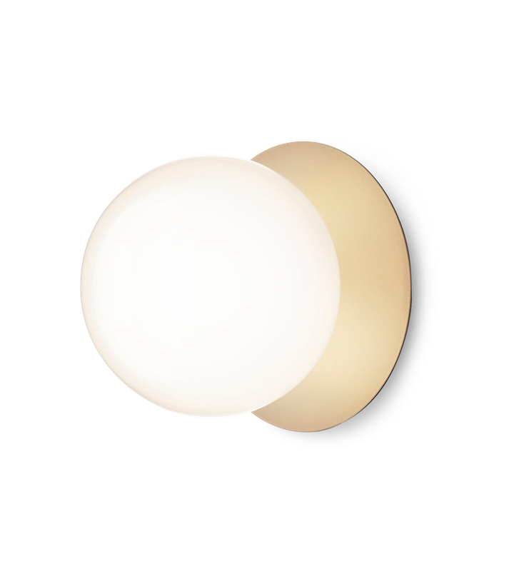 Liila 1 large Wand-/Deckenleuchte IP44, nordic gold/opal