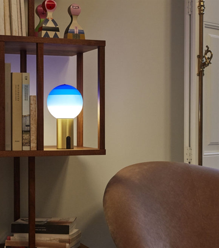 Dipping Light Batterie Tischlampe, Blau