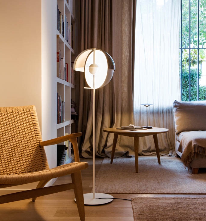 Theia P Stehlampe, weiß