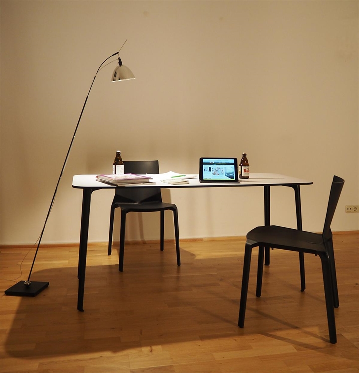 Max. Stehlampe LED, Chrom