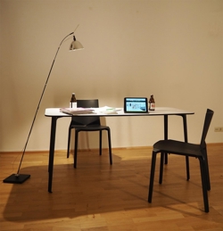 Max. Stehlampe LED, Chrom