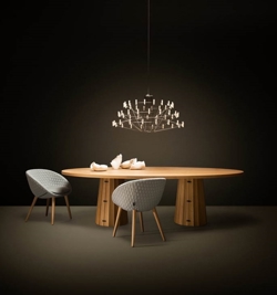 Coppelia Kronleuchter small, Chrom