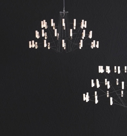 Coppelia Kronleuchter small, schwarz