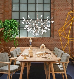 Heracleum III Pendelleuchte large, Kupfer