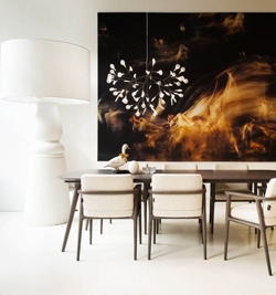 Heracleum III Pendelleuchte large, Nickel