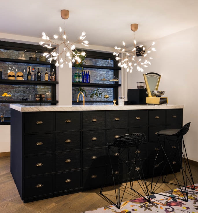 Heracleum III Pendelleuchte klein, Kupfer