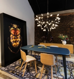 Heracleum III Pendelleuchte small, Nickel