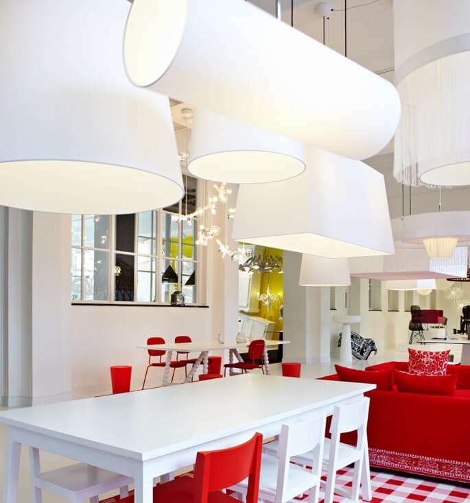 Oval Light Pendelleuchte, weiß