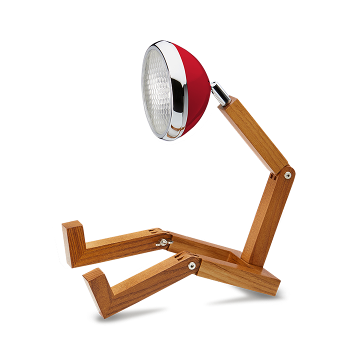Mr. Wattson Tischlampe, Flash Rot