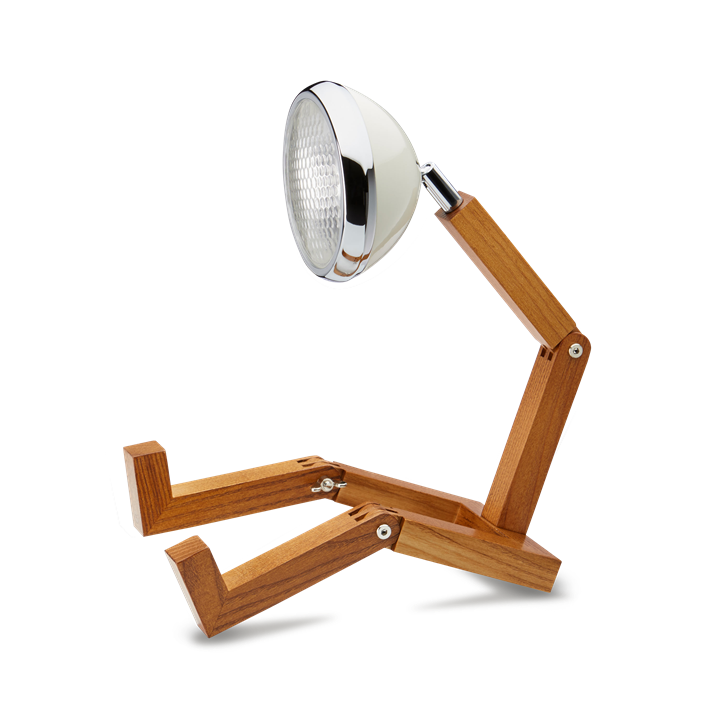 Mr. Wattson Tischlampe, Vintage Weiß