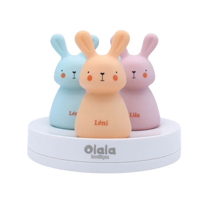 Nachtlampe Trio Kanin, farbig