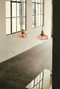 New Wave Optic Pendelleuchte, rosa