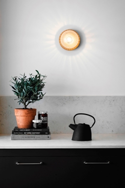 Liila 1 medium Wand-/Deckenleuchte IP44, nordic gold/klar